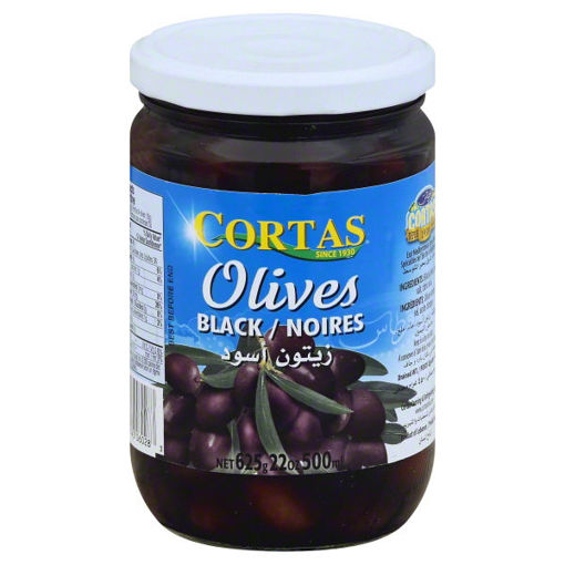 Picture of CORTAS Black Olives in Brine 625g
