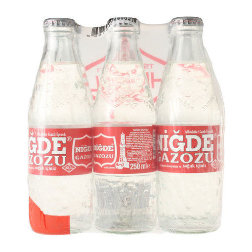 Picture of NIGDE Gazozu (Raspberry Flavored Soda) 6pc x 250ml