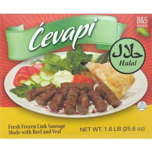 Picture of BROTHER&SISTER Cevapi Halal Fresh Frozen Link Sausage 1.6lb (Red Pack)