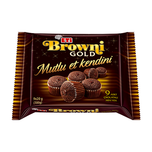 Picture of ETI Adicto/Browni Gold 9 Pieces Mini Chocolate Cake 200g