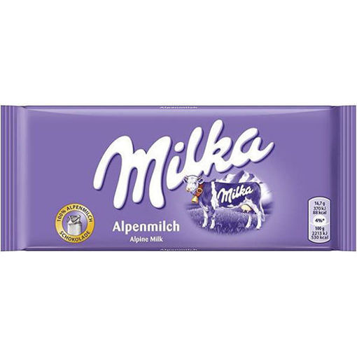 Picture of MILKA Alpenmilch Milk Chocolate 100g