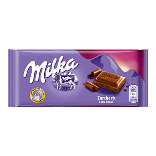 Picture of MILKA Bittersweet Dark Chocolate Bar 100g