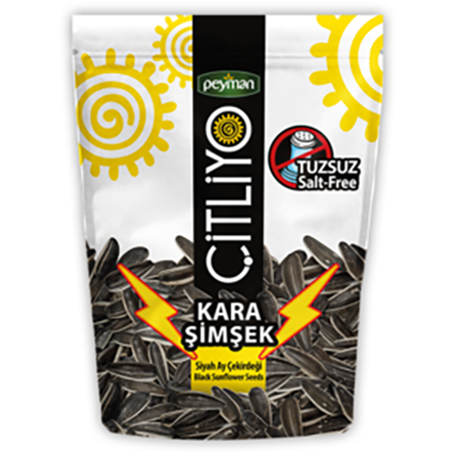 Picture of PEYMAN Citliyo Kara Simsek Unsalted Black Sunflower Seeds 284g