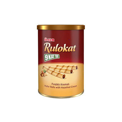 Picture of ULKER Rulokat - Chocolate & Hazelnut Filling Rolled Wafer 170g