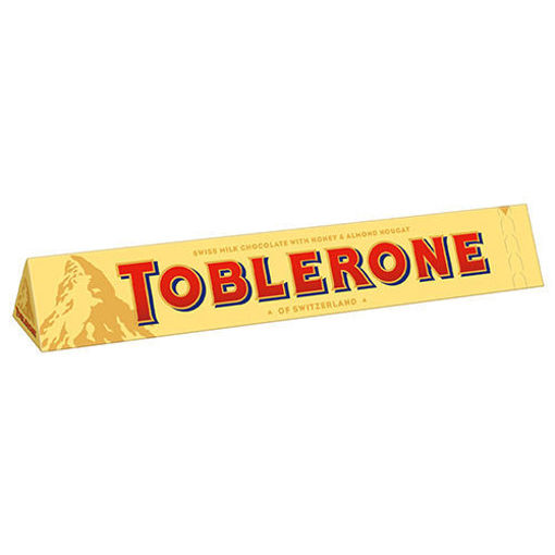 Picture of TOBLERONE Swiss Milk Chocolate With Honey & Almond Nougat 100g