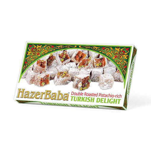Picture of HAZERBABA Double Roasted Pistachio Turkish Delight 350g (Cifte kavrulmus )