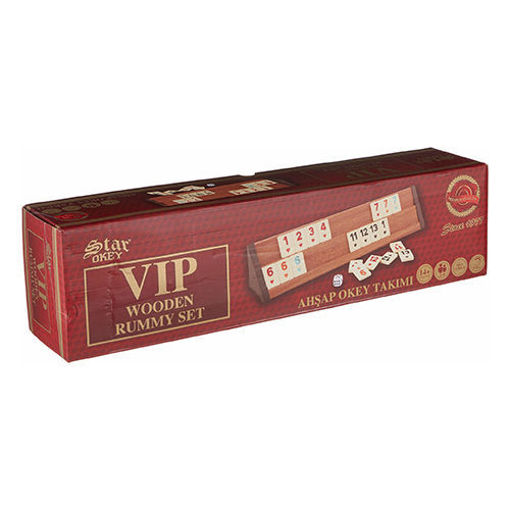 Picture of STAR VIP Okey Takimi (Wooden Rummy Set)