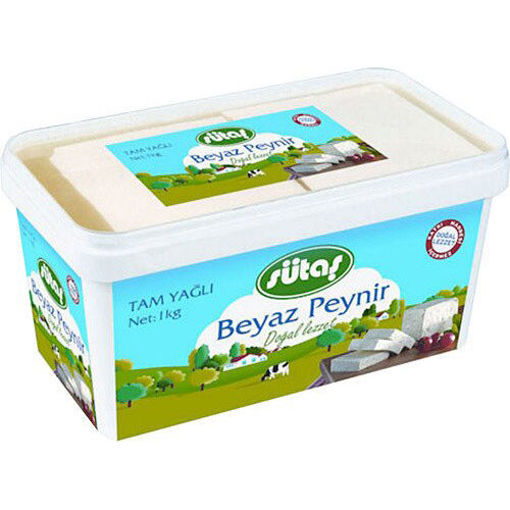 Picture of SUTAS Full Fat White Cheese (Tam Yagli Beyaz Peynir) 1000g