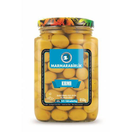 Picture of MARMARABIRLIK Green Cracked Olives 4XL 850g