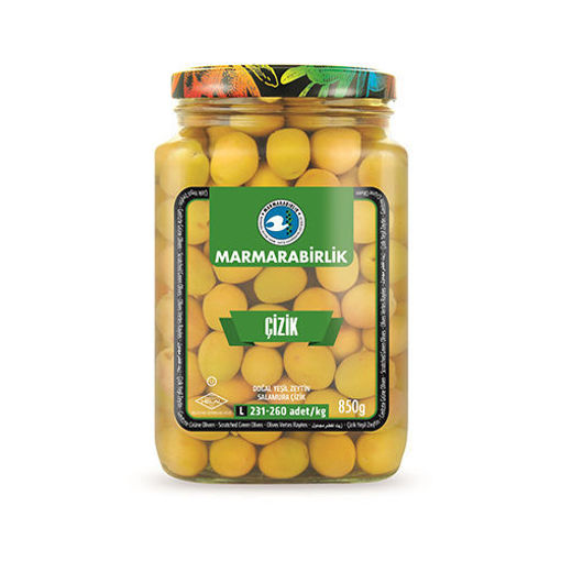 Picture of MARMARABIRLIK Scratched Green Olives 850g