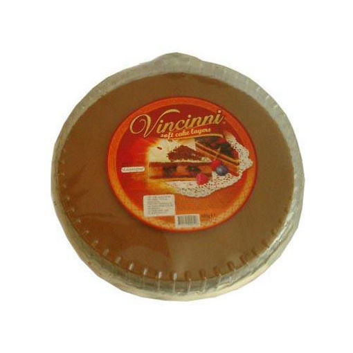 Picture of VINCINNI Round Soft Cake Layer (Pre-Baked Dark w/Cacao) 400g