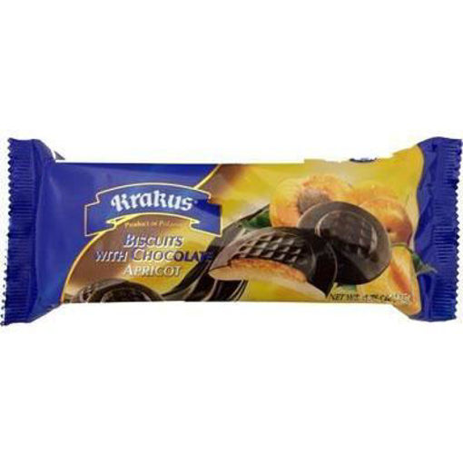 Picture of KRAKUS Biscuits w/Chocolate (Apricot) 135g