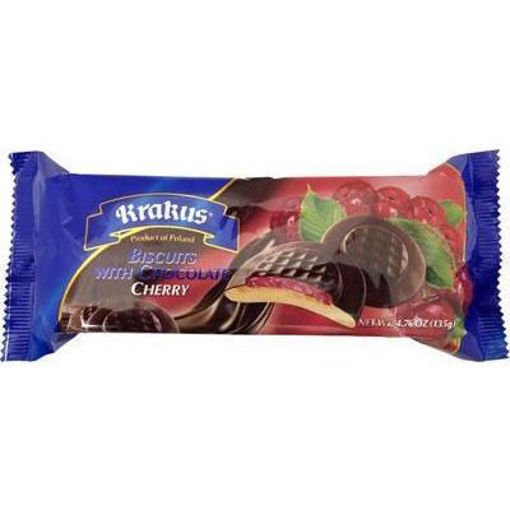 Picture of KRAKUS Biscuits w/Chocolate (Cherry) 135g