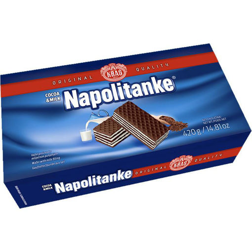 Picture of KRAS Wafers Napolitanke Cocoa & Milk Cream 420g