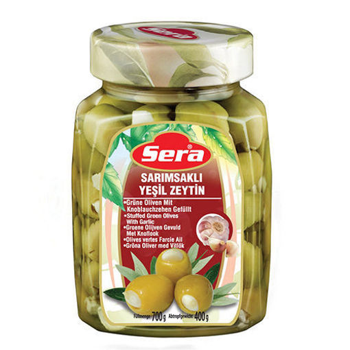 Picture of SERA Green Olives Stuffed w/Garlic 750ml