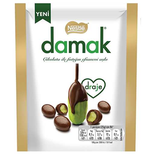 Picture of NESTLE Damak Covered Pistachio Dragee 50g