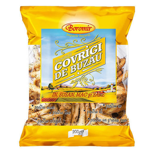 Picture of BOROMIR Covrigi de Buzau Pretzels (Poppyseeds w/Salt) 200g