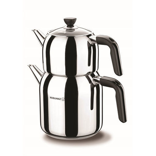 Picture of KORKMAZ Kappa Mega Stainless Steel Tea Pot 3.0 Liters