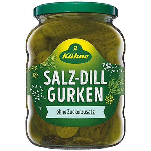 Picture of KUHNE Salz-Dill Gurken (Salty & Sour Pickles) 720ml