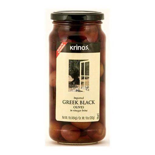 Picture of KRINOS Greek Black Olives in Jar 454g