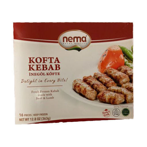 Picture of NEMA Frozen Kofta Kabob (Inegol Kofte) 16 pc - 363g