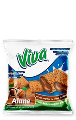 Picture of VIVA PILLOWS HAZELNUT CREAM SNACKS 200g.