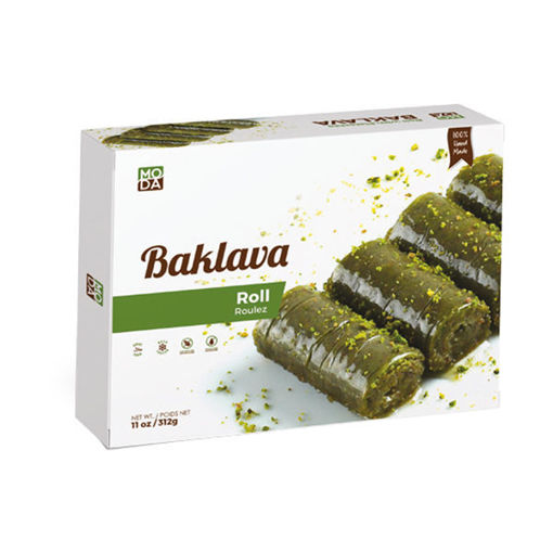 Picture of MODA Pistachio Rolls Baklava  454g