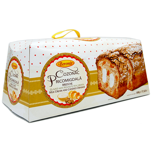 Picture of COZONAC W/ CANDIED ORANGE PEEL AND MILK CREAM 500G