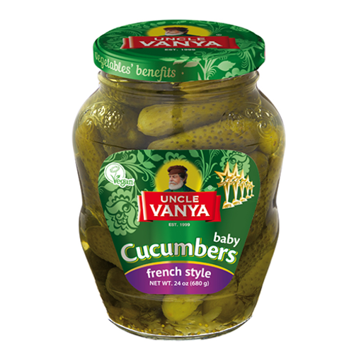 Picture of UNCLE VANYA French Style Baby Cucumbers 460g