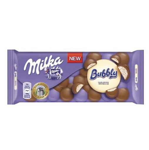 Picture of MILKA Bubbly White Chocolate 95g