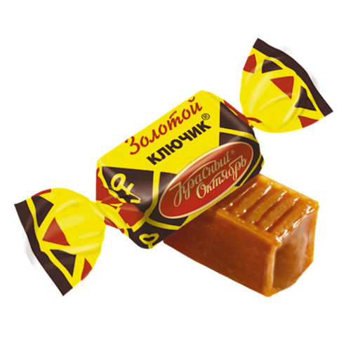 Picture of KRASNY OKTIABR  Golden Key Toffee  (Ирис Золотой ключик, Красный Октябрь) 454 g (loose)