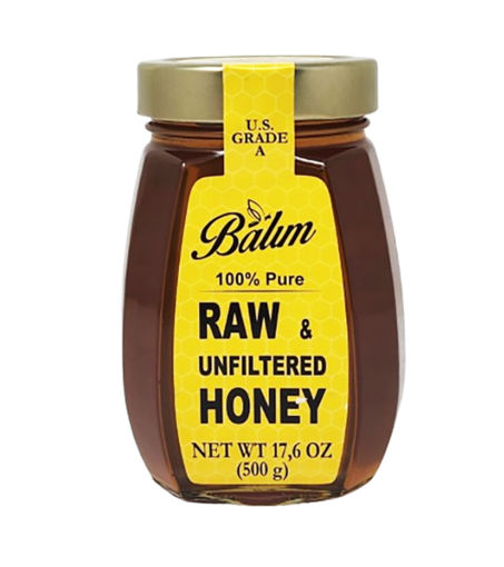 Picture of BALIM %100 Pure Raw & Unfiltered Honey 500g (17.6 oz.)