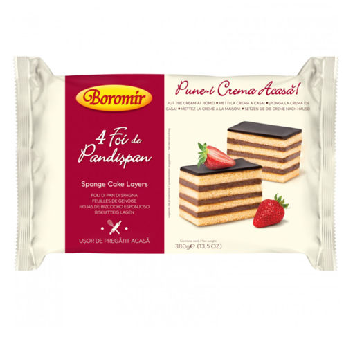 Picture of BOROMIR 4 Foi De Pandispan Sponge Cake Sheets 380 g